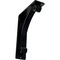 Ekena Millwork Legacy Wrought Iron Bracket, (Triple center brace), Powder Coated Black 2"W x 5 1/2"D x 8"H BKTM02X05X08TLE - alternate 1